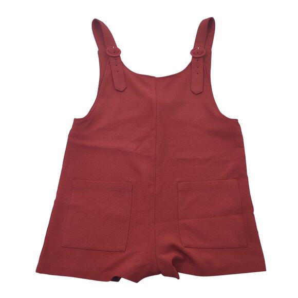 Forever 21 Burnt Orange Overall Romper, Size Small - Picture 1 of 5